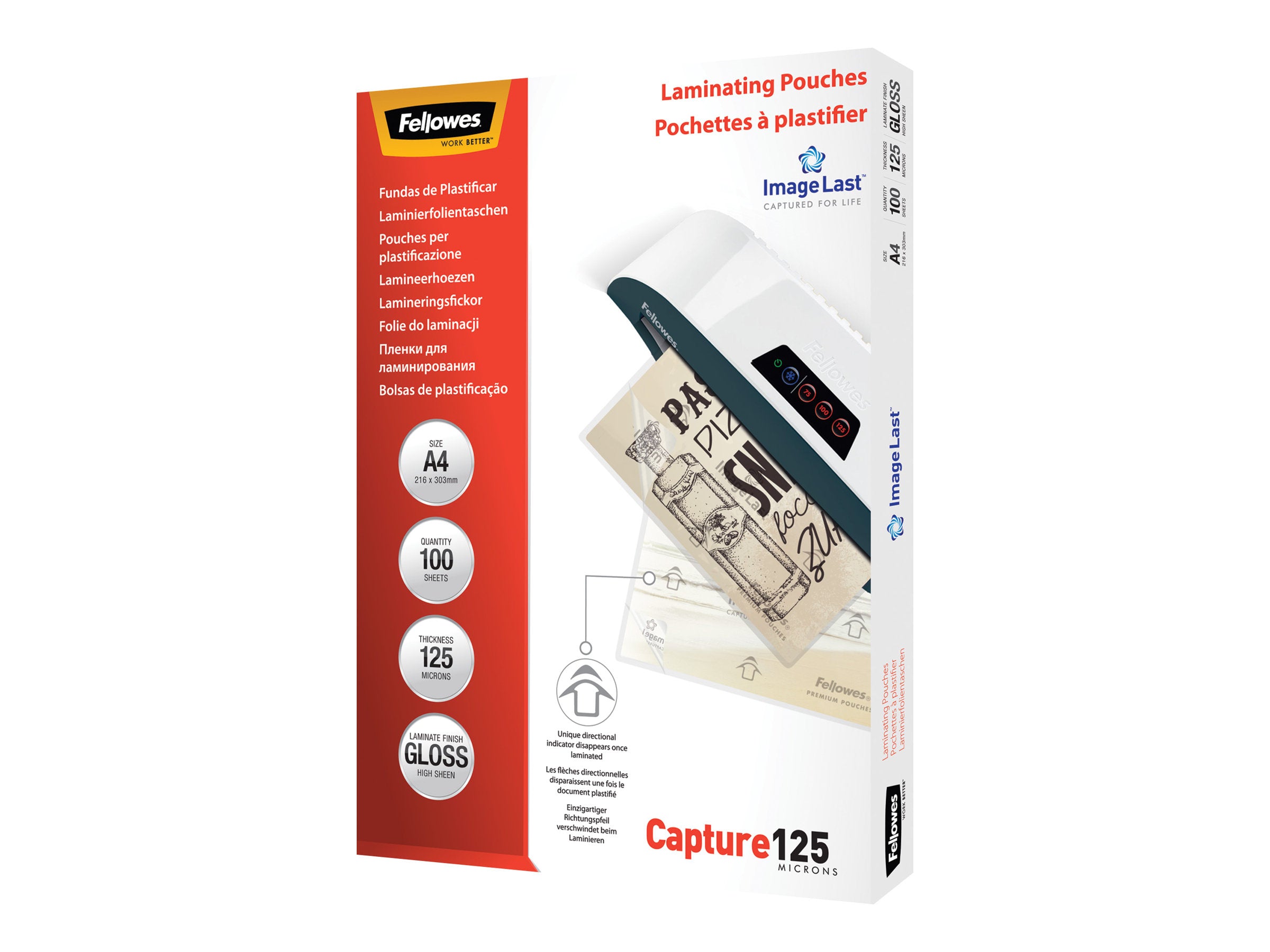 Fellowes Laminierfolie A4 125 Mikron 100er Pack Fellowes Laminierfolie A4 125 Mikron 100er Pack